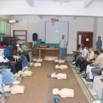 Part of the activities of the Basic Life Support (BLS) course
