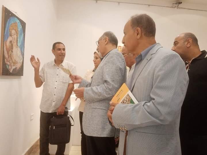 مشاركة الدكتور محسن أحمد عبداللاه مدرس بقسم التصوير بالكلية فى معرض (المنيا ذاكرة الفنون) معرض الفنون التشكيلية في نسخته الثانية بقاعة ايزيس بمتحف محمود مختار بالقاهرة