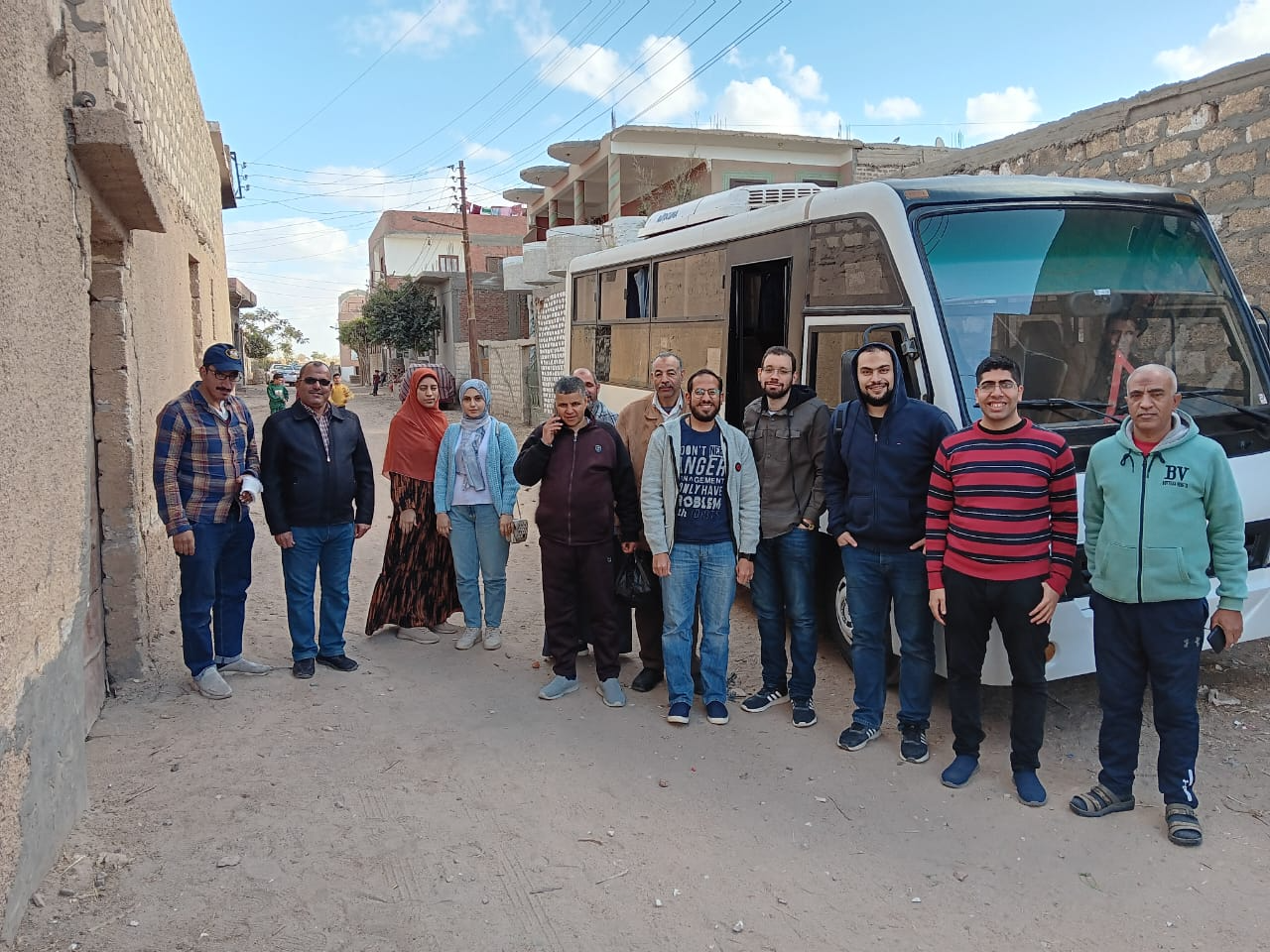 The integrated health convoy for the village of Al-Temsahiya, Al-Qusiya Center, on Friday, February 16, 2024