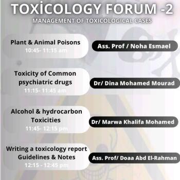 The seventh scientific day for training doctors, batch 59, was held under the title: Texicology forum: part 2