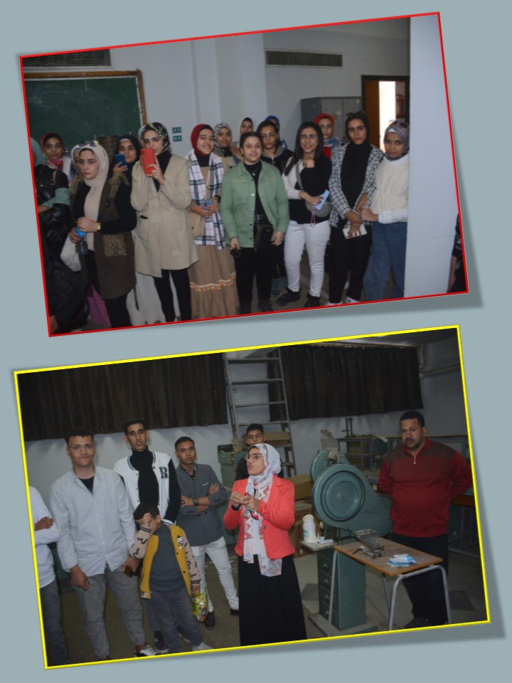 زيارة طلاب مدرسة الشهيد مصطفى حمدون الثانوية المشتركة بأم القصور بمنفلوط  للكلية
