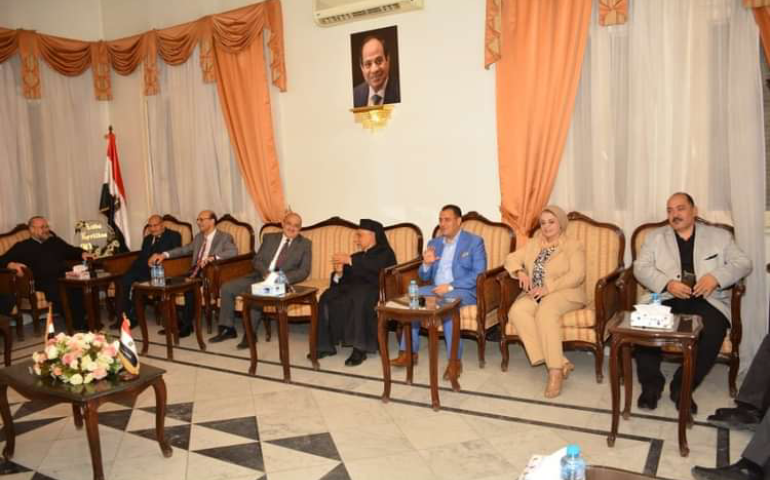 زيارة رئيس جامعة اسيوط السيد الاستاذ الدكتور /طارق الجمال إلى عدد من كنائس وأديرة أسيوط لتقديم التهنئة إلى الاخوة الاقباط بمناسبة عيد القيامة المجيد 